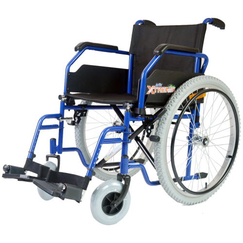 SILLA DE RUEDAS FOLDING COMPACTA AZUL (RENTA)